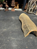Rattan Free Form Minimalist Bench 200 Cm