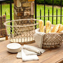 Lovecup French Country Braided Wire Baskets, Set of 2 L887