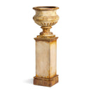 Lovecup Large Metal Portico Urn w/ Tall Pedestal L202
