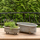 Lovecup French Country Oblong Centerpiece Planters, Set of 2 L970