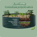 32" Tall, 12-in-1 Raised Garden Bed,  in Sage Green