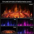 (Open Box) Eternal Flame EF26-PB Smart Electric Fireplace Logs, WiFi Enabled