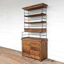 Lovecup Farmhouse Baker's Rack Cabinet L616