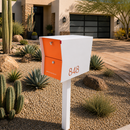 Retrobox Locking Package Dropbox in ARCTIC WHITE - Modern Mailbox