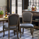 Lovecup Gray Stripe Dining Chair L461