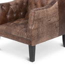 Lovecup Larkin Tufted Leather Club Chair L166