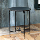 Lovecup Antique Black Metal Round Side Table L153