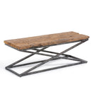 Lovecup Railway Wood and Iron Coffee Table L056