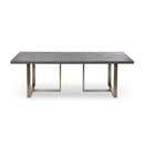 Lovecup Olive Grey Leather Top Dining Table L320