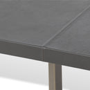 Lovecup Olive Grey Leather Top Dining Table L320