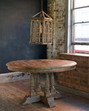 Lovecup Round Old Pine Dining Table L581