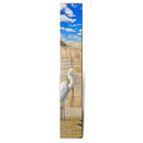 Egret on Sand Dunes Large | Wall Art Print on Real Wood