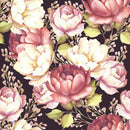 Dark Wallpaper with Peonies