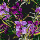 Fashionable Purple Floral Wallpaper Tasteful