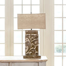 Lovecup Distressed Floral Table Lamp L852