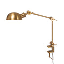 Lovecup Clamp-On Desk Lamp with Brass Dome Shade L880