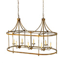 Lovecup Distressed Iron Finish Pavilion Chandelier L201W