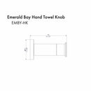 ZLINE Emerald Bay Towel Hook EMBY-HK-CH