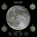 Explore FirstLight 8" Dobsonian Telescope Package Includes ReflexSight, Astro R-Lite Red Flashlight, Tirion Double-Sided Multi-Latitude Planisphere and Moon Crater Map