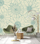 Green Floral Wallpaper