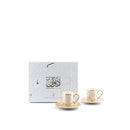 Diwan - Turkish Coffee Cups (12-Pc) - Ivory & Gold