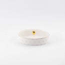 Atheer - Medium Decorative Canister - White & Gold