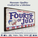 4th of July Personalized Welcome Sign