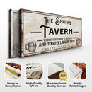 Tavern Where Yesterday's Stories and Today's Laughs Meet Sign