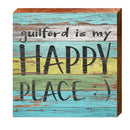 Guilford is My Happy Place | Wall Art Print on Real Wood