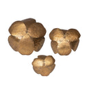 Lovecup Antique Bronze Magnolia Wall Flowers, Set of 3 L003