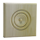 EWAP90 Rosette Casing Corner Block 1 inch x 5-1/2 inch Square Unfinished