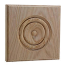 EWAP90 Rosette Casing Corner Block 1 inch x 5-1/2 inch Square Unfinished