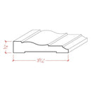 EWCA12 Colonial Casing 3-1/2" wide x 3/4" Trim. Unfinished Moulding