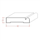 EWCA30 Beaded Casing 3-1/2" wide x 3/4" Trim. Unfinished Moulding