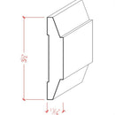 EWCH19 Contemporary Chair Rail 3-1/2" Tall x 11/16" Trim. Unfinished