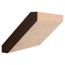 EWCR38 Crown 3/4" x 4" Unfinished 2-3/4" High x 2-3/4" Deep