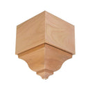 EWCR63 Crown Outside Corner Block 3-1/2 Tall x 2-3/8 Face Unfinished