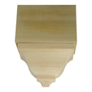 EWCR82 Middle Corner Block 4-1/4" Tall x 3" deep 6" Face Unfinished