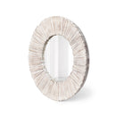 Lovecup Whitewash Wood Slat Round Mirror L237