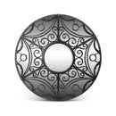 Lovecup Scroll and Swag Framed Mirror in Natural Iron, Large L050