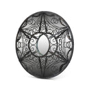 Lovecup Scroll and Swag Framed Mirror in Natural Iron, Large L050