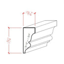 EWSC11 Solid Crown 1-3/4" High x 13/16" Deep Moulding. Unfinished