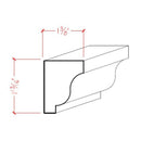 EWSC15 Solid Crown 1-3/4" High x 1-3/8" Deep Moulding. Unfinished