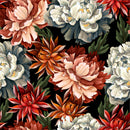 Elegant Modern Multicolored Peonies Wallpaper