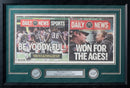 Philadelphia Eagles Super Bowl LII Champions Framed and Matted Daily News Collage