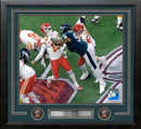 Jalen Carter Hits Mahomes Philadelphia Eagles 11" x 14" Framed Super Bowl LIX Football Photo