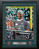 Jalen Hurts Super Bowl LIX Lombardi Trophy Philadelphia Eagles 16" x 20" Framed Football Photo