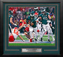 Saquon Barkley Super Bowl LIX Action Philadelphia Eagles 16" x 20" Framed Football Photo