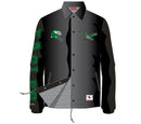 Philadelphia Eagles Mitchell & Ness Throwback Coaches Classic Raglan Full-Snap Windbreaker Jacket