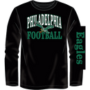 Philadelphia Eagles Throwback Wordmark Long Sleeve T-Shirt - Black